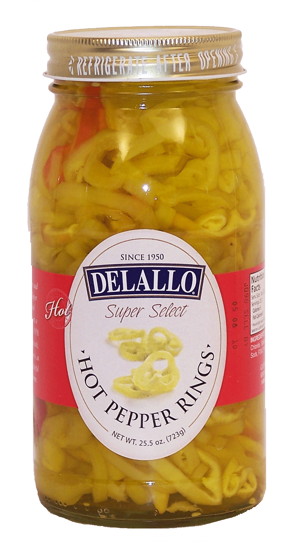 Delallo Super Select hot pepper rings Full-Size Picture